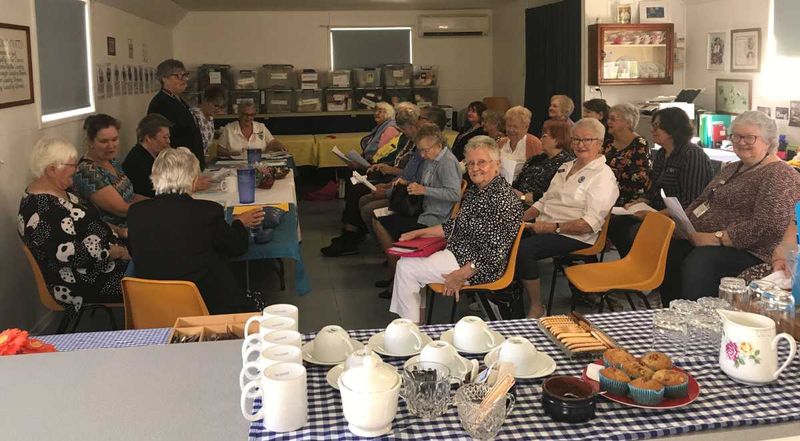 QCWA Branch President, Wendy addressing attendees at the recent Branch AGM