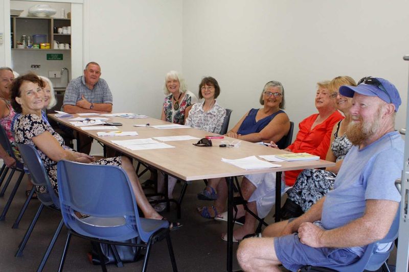 The Rainbow Beach Community Centre meeting room swelled with the CIRS AGM crowd last month - and in the front, Mark McIntosh