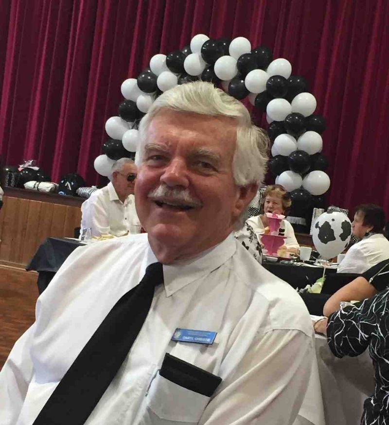 Probus President, Daryl Christie, "lit up" at the Children's Hospital fundraiser