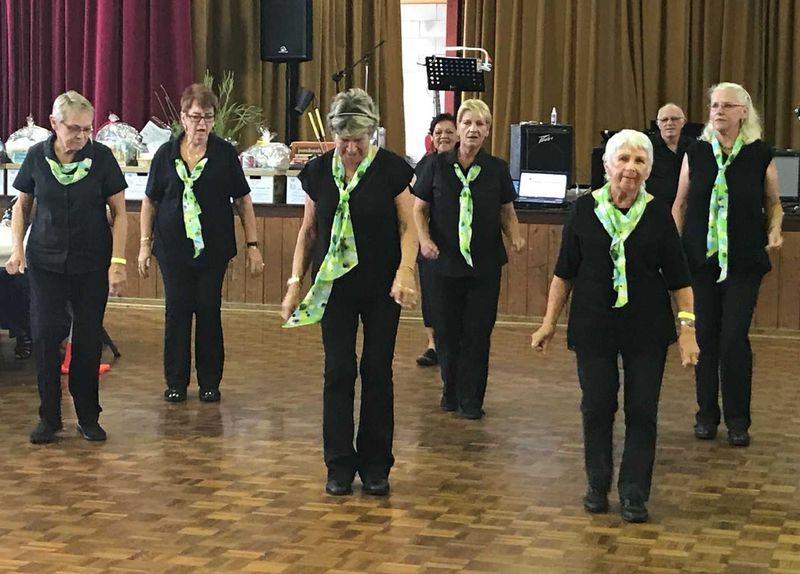 Line dancers entertained at the 2018 Easter Fair