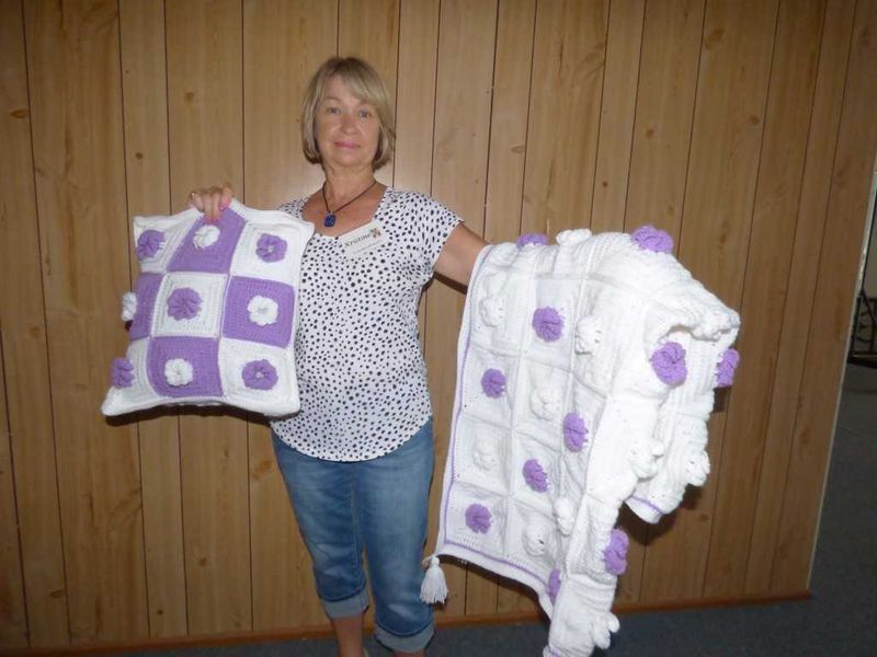 Kristine Pack loved making this rug and cushion