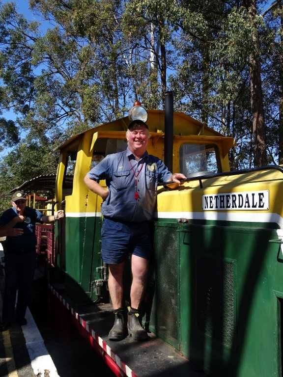 Local Dave Caruzzo volunteers at Woodford Railway twice a month! Image Gay Liddington