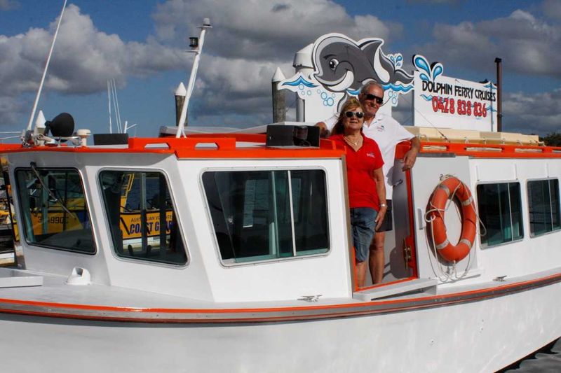 Lorraine Price and Martin Owens on the revamped Dolphin Ferry