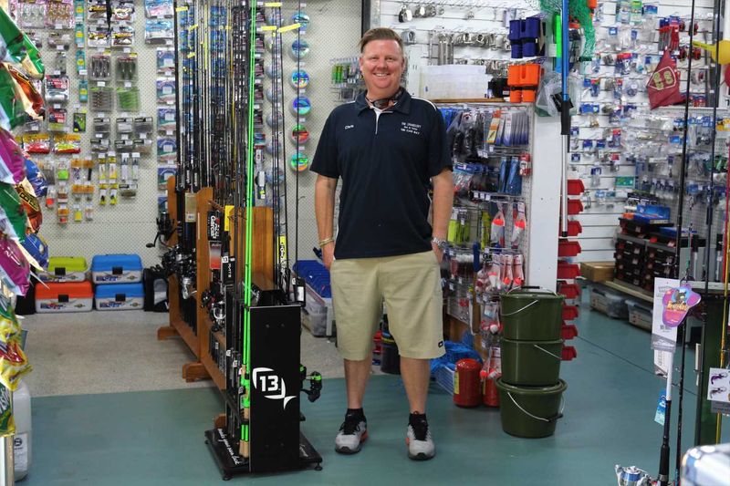 New owner Chris Rippon at The Chandlery Bait and Tackle