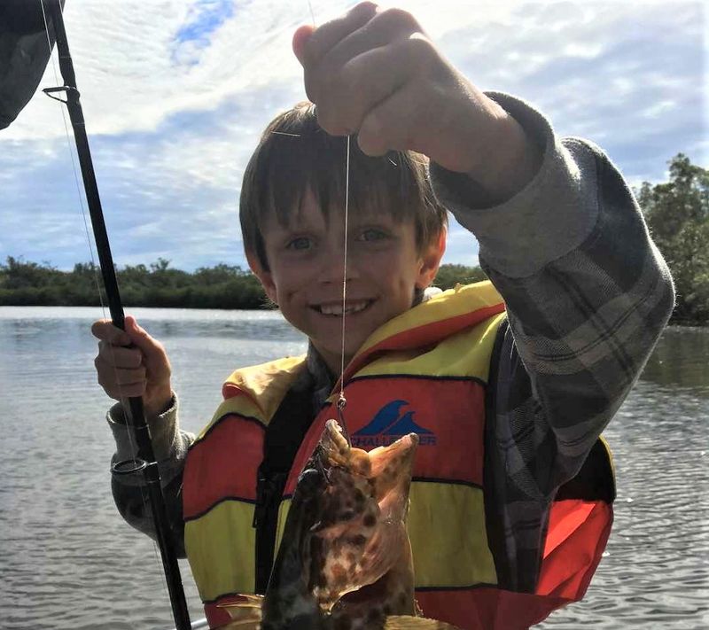 Fishing Club Club Junior, Jackson May with a nice cod