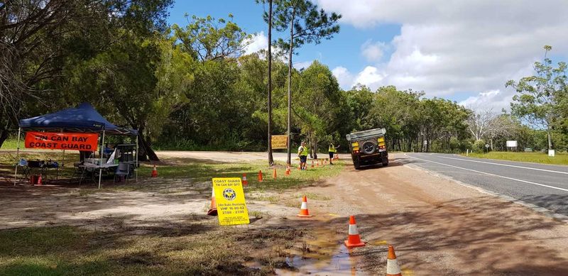 Locals rattle buckets and EFTPOS machines to raise money for Volunteer Coastguard QF17