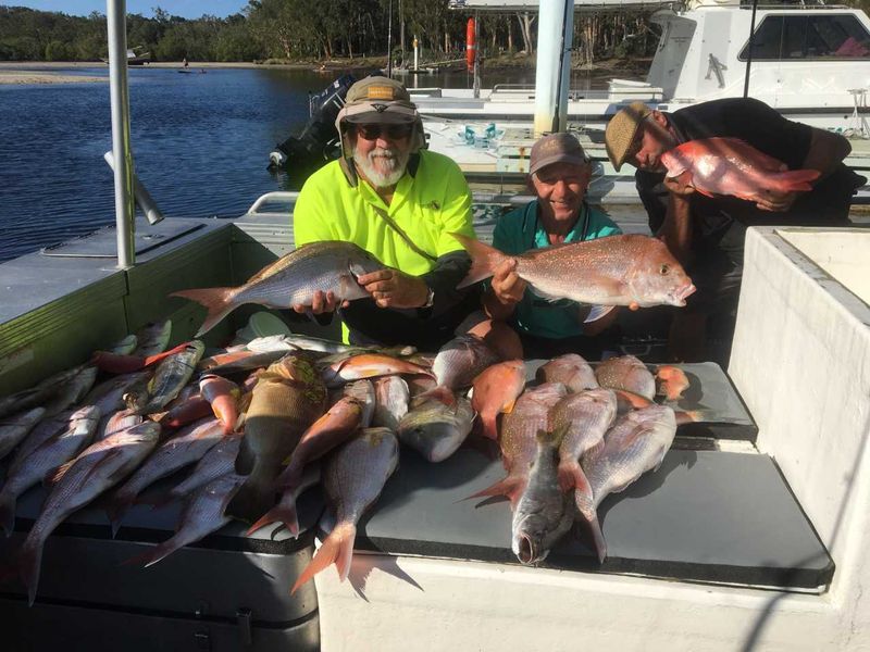 Fishing Club members with their Keely Rose haul