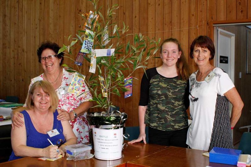 Liz Jones, Judy Cantrell, Natasha Lee and Cherie Mason welcomed the public to the event
