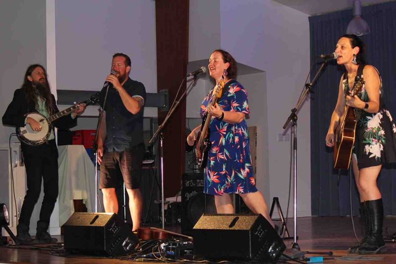 Joel Mak, Karl S. Williams, Women in Docs on stage at the 2020 Festival of Small Halls