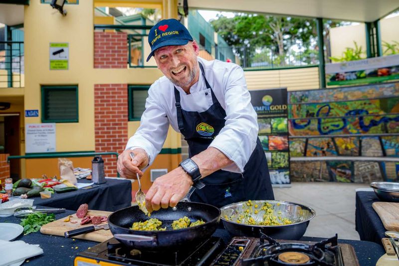 May is Eat Local month in the Gympie Region and the signature event is the 5 Chefs’ Long Table Dinner with chef Matt Golinski
