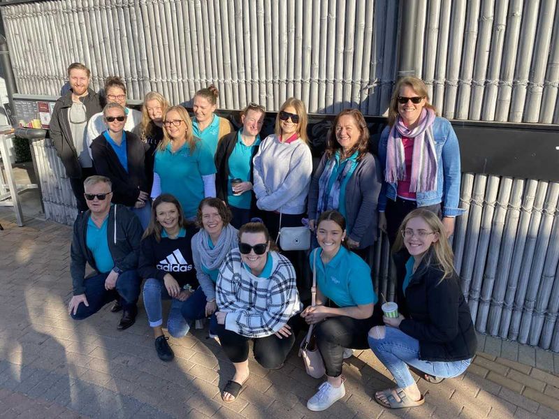 Mark Cull and the Channon and Lawrence Dental crew were spotted at The Deck at Sea Salt last month. Rainbow Beach is the chos