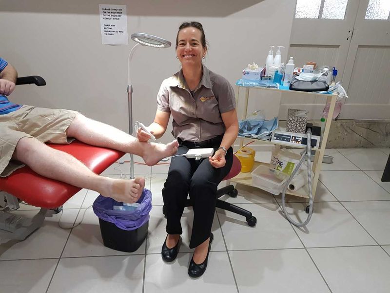 Podiatrist Maria Zauner from Suncoast Podiatry visits to coast to help protect feet from harm of diabetes complications