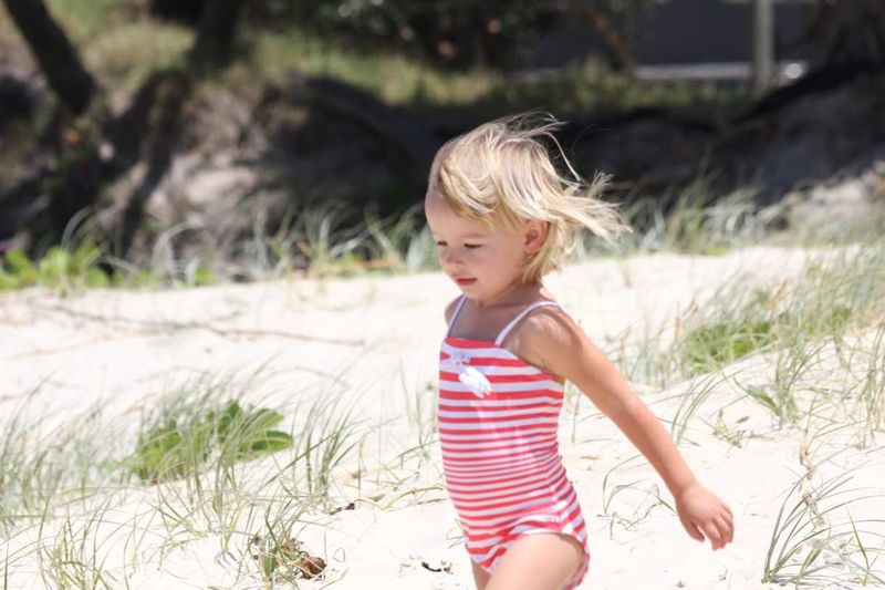 Local lass, Josie Booth loves spending time on Rainbow Beach