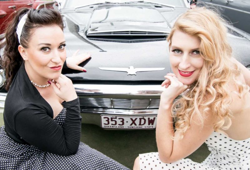 Angi Muench and Rainbow Beach expat Manuela Platt (who you may know as Ella Pepinghege) had a lot of fun at the event last ye