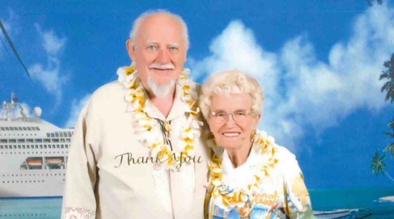 Two of Tin Can Bay’s pioneers, Ned and Kate Kelly on one of the many cruises they both enjoyed