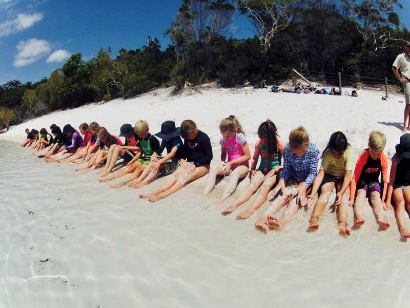 On the shore of Lake MacKenzie