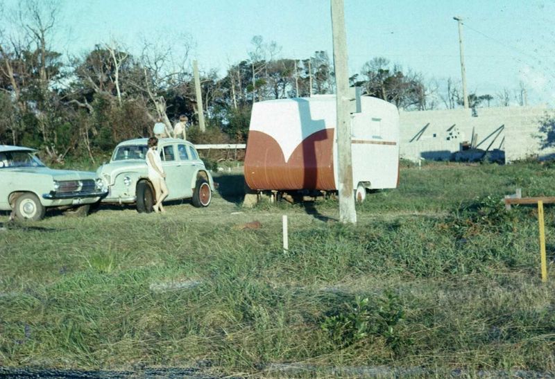 1972: Ian’s block at Rainbow prior to building - he had a two year building covenant on the original Land Sale
