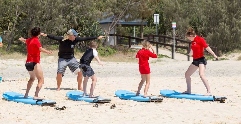 JD Stewart and Sarah Booth are proud to introduce their new business Rainbow Beach Learn to Surf
