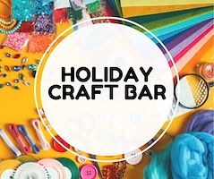 Library holiday craft bar
