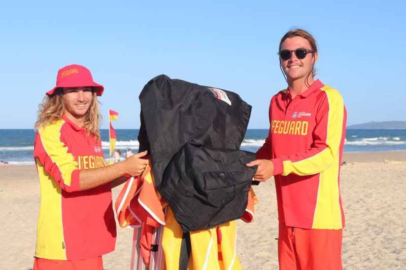 Local boys, Eric Lawton and Nicholas White, had a summer of fun, keeping our beaches safe