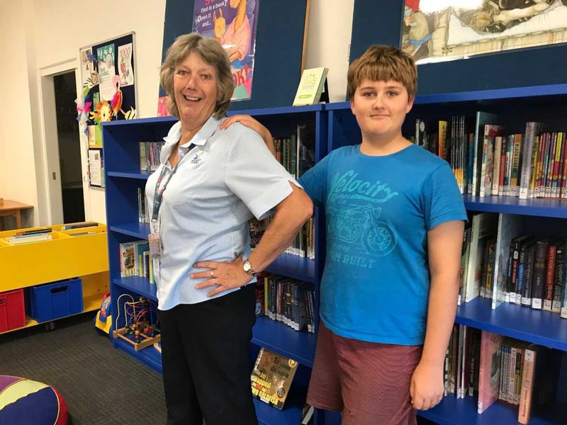 Thankfully for Aiden it is Library Lovers Day coming up, not Librarian Lovers Day! But we all send a big thank you to Jenny a