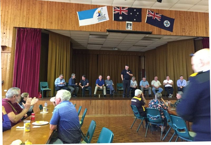 Blue Water Review Working Group meeting at the Community Centre in Tin Can Bay