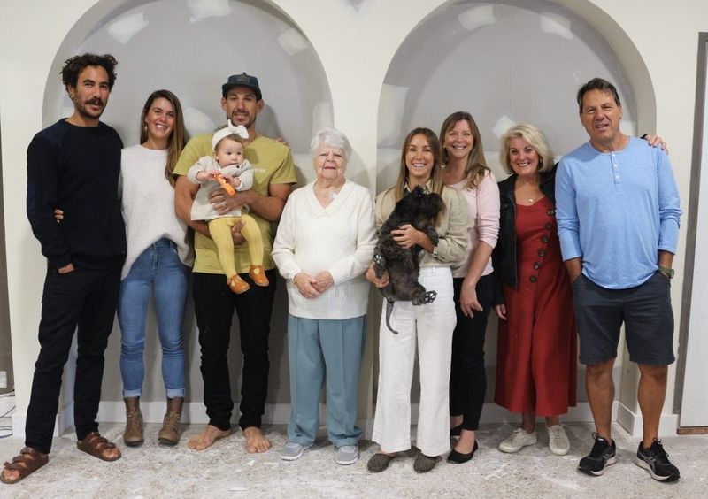 Three generations of Rainbow Beach Hospitality - Leigh Tinirau, Amanda Ladas, Paul Ladas, Eden Valerie Ladas, Valerie Albion,