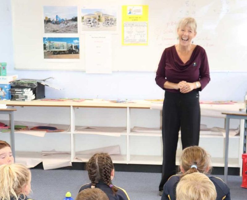 Elli Webb, Waste Education Coordinator from Gympie Regional Council had tips for students from RBSS, tips that all ages would