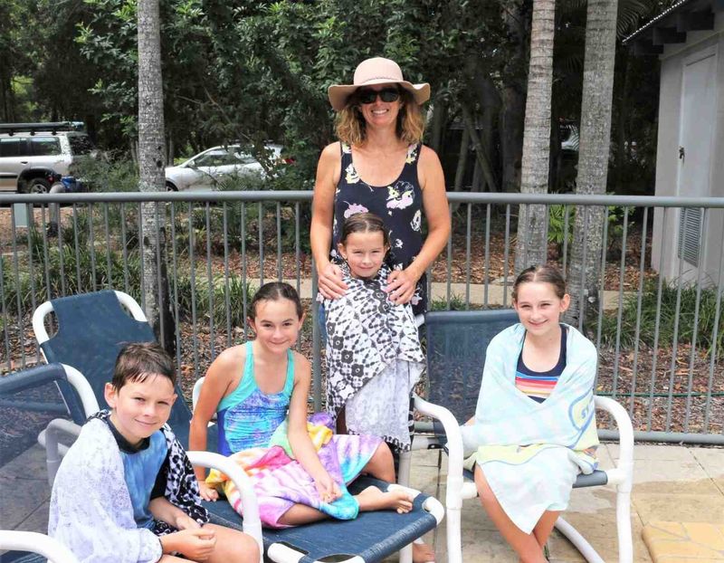 Daniel Booth, Keira Powers, Josie Booth, Sarah Booth, Maia Booth - all ready for the 2020-2021 Nippers season!