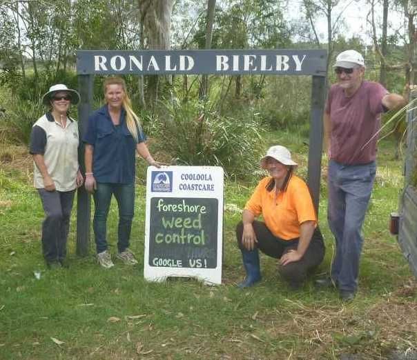Jo-Anne Robertson (second from left) is pictured helping out