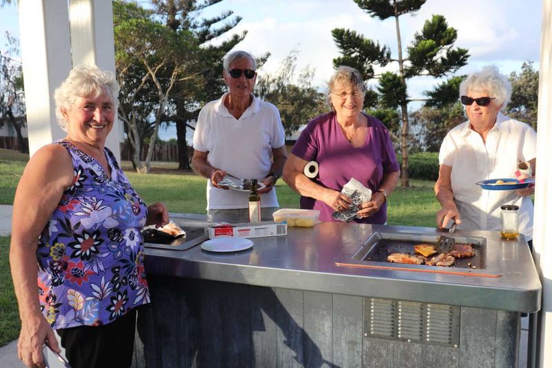 The Cooloola Coast Probus Club visited the Rainbow Beach Over 60s recently and plan more activities for their 11th year in op