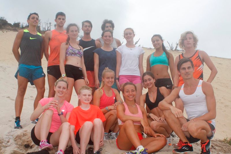 Dunes were one of the star attractions for the race walkers who trained here last month
