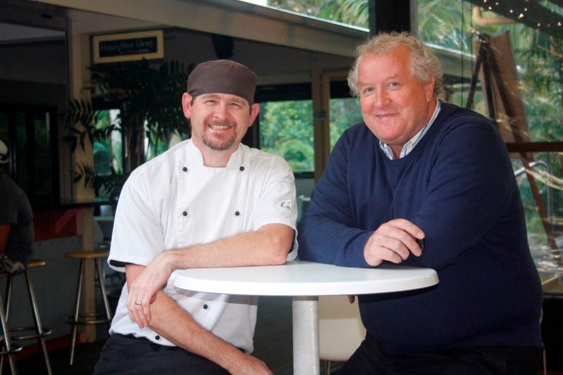 New Chef James Budge and Manager Tony Freeman look forward to the next era for the rebranded Rainbow Shores