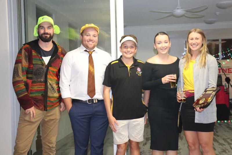 Mitch King, Rob McCarthy, Hugh Gilmore, Grace Spokes and Emily Simpson (pictured in front of the brand new training room)