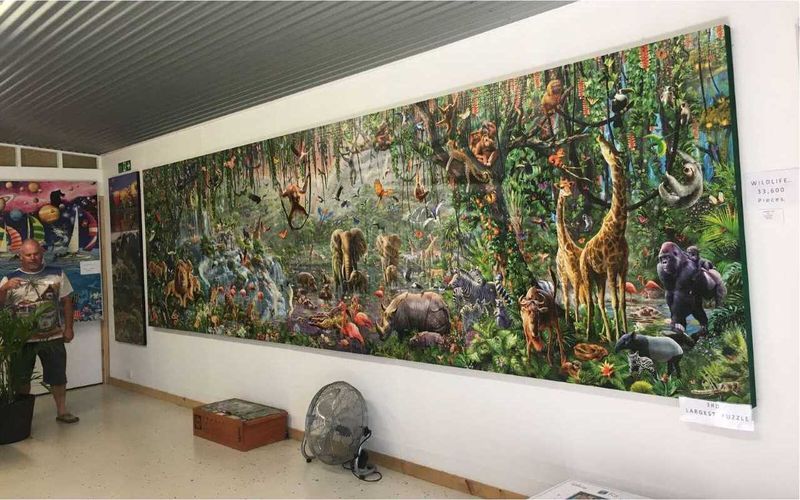 John from Imbil has built a special museum to house his completed puzzles, this one has over 40,000 pieces!