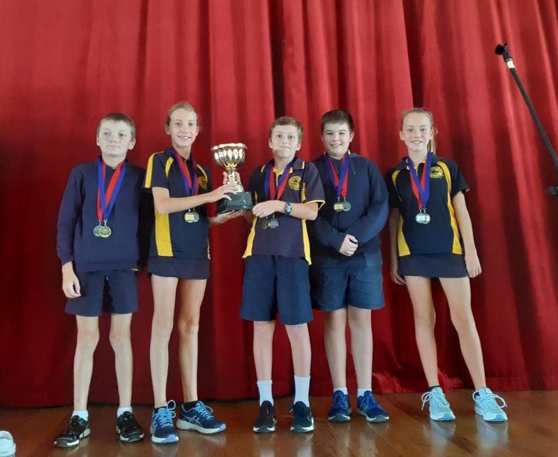 And the Maths Champions are Jonah Stanieg, Mackenzie Stanieg, Max Klekar, Wylie Youngman and Ava Stanieg