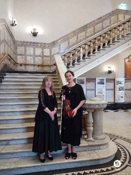 Experience the joy of the music of love at the Simply Classical concert in May. Pictured: Helen Brereton and Tertia Hogan