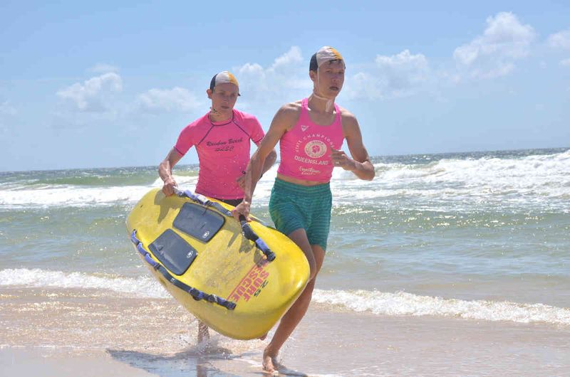 Liam and Oliver Pratt vye for the title of Champion Patrolling Team. Photos by Julie Pratt