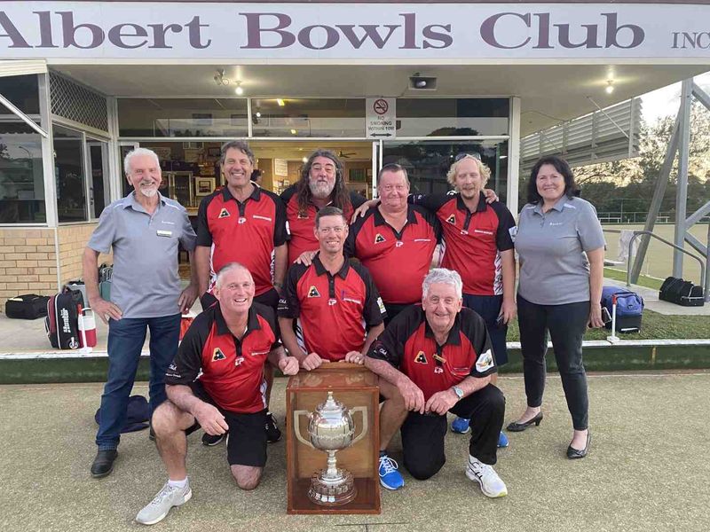 Congratulations to the Rainbow Beach Lawn Bowls team who won the Dodt Cup at the Albert Bowls Club Gympie last month!