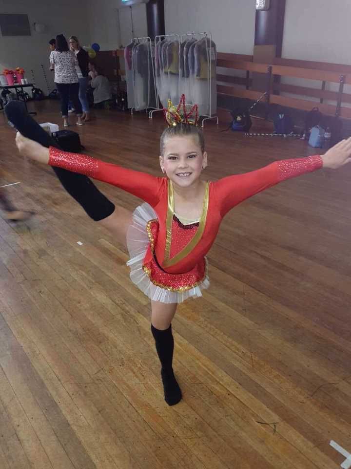 Zahli Mick trains weekly on the Sunshine Coast for her Calisthenics, and her team came 4th at the State Competitions in Redcl