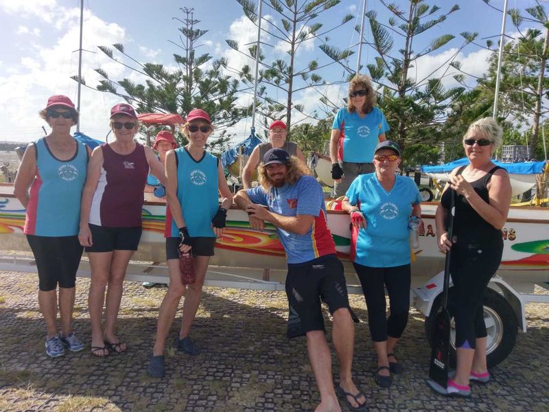 Assistant Coach Shane Berkhout and Senior Coach Sandra Wooster about to train some dragons!