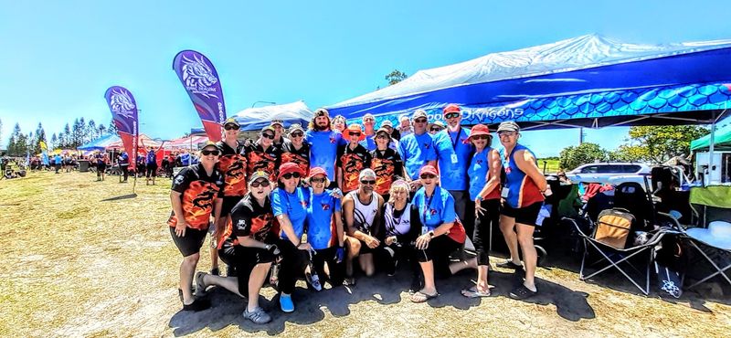 The combination team called Wide Bay Warriors competing at Lake Kawana