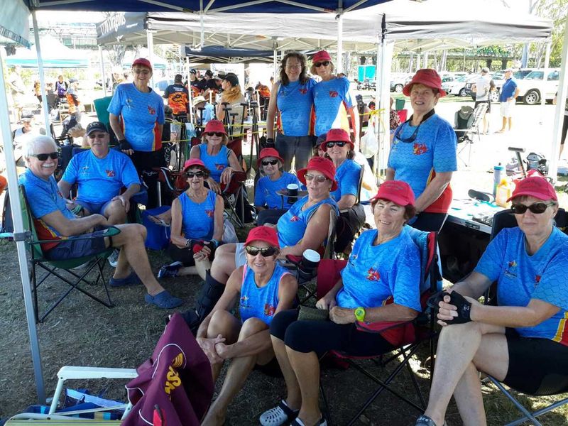 Cooloola Dragons "take 5" during Bundaberg regatta