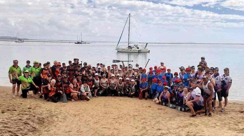 Wide Bay Regatta paddlers: Hervey Bay, 1770, Cooloola Dragon Boat Club, and Bundaberg