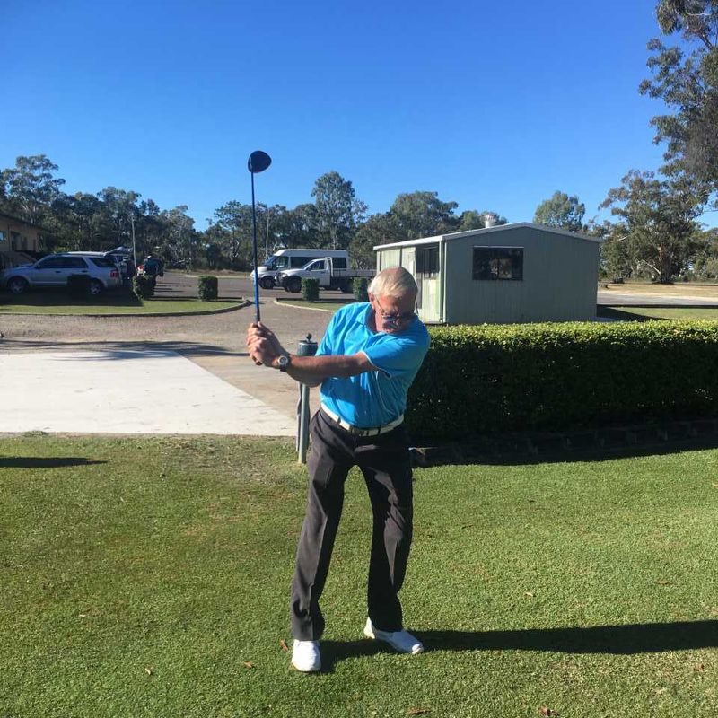 Gordon Smith warming up for the Men’s Open Day