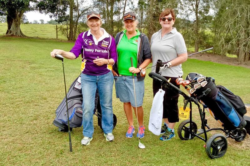 'Chicks with sticks' Helene Hoksbergen, Tracey Brown and Sue Hawthorn