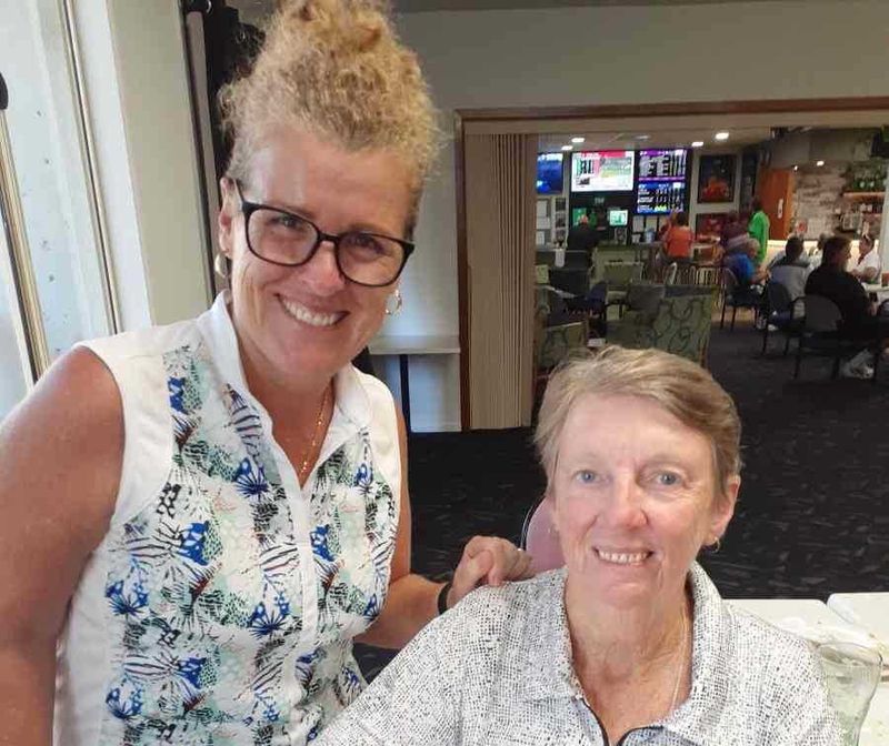 Julie Mulhall and Gayl Rose - Monthly Medal Winners for February