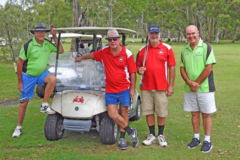 Cooroy golfers played Rex Williams, David Williams, Ross Mapleston, Jimmy Henderson