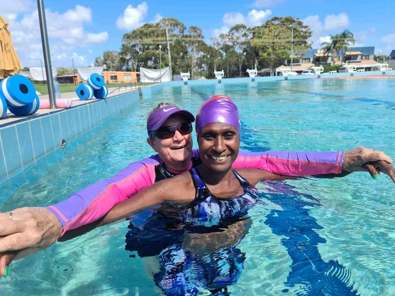 Pictured are Betty Freeman and Trish Mills, BJ will miss the familiar faces at Aqua!