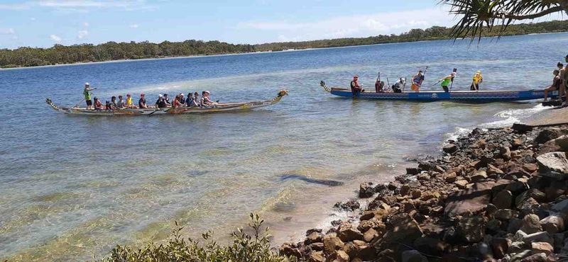 Queensland Sonics using CDBC boats for three days of training at Tin Can Bay